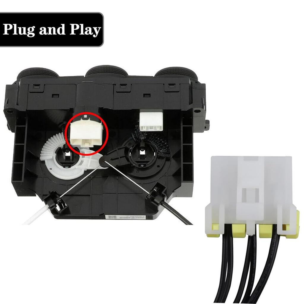 Manual Heater AC Control Unit Plug Fit for Subaru Forester 2014-2017 Impreza 2012-2017 Crosstrek 2013-2017 WRX 2015-2017, Blower Motor Wire Pigtail