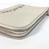 Bvlgari Fragment Logo Double Zipper Pouch Bag Clutch Bag Leather White/Black