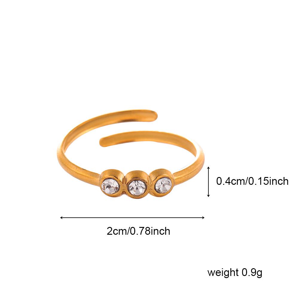 

Stainless Steel Gold Color Clear Zircon Ring for Women Evil Eye Crown Moon Sun Fatima s Hand Finger Rings Luxury Zircon Gift Open
