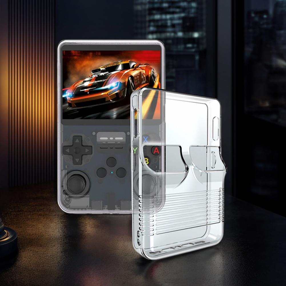 Transparent TPU Case for R36S Handheld Game Console Anti-Scratch Protective Cover Anti-fall Shockproof for R36S Game Accessories