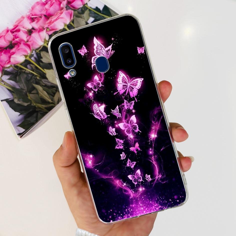 For Samsung Galaxy A20 Case A205 SM-A205F Silicone Cover Cute Astronaut Soft Phone Cases For Samsung A20e A202F A30 A305F Bumper