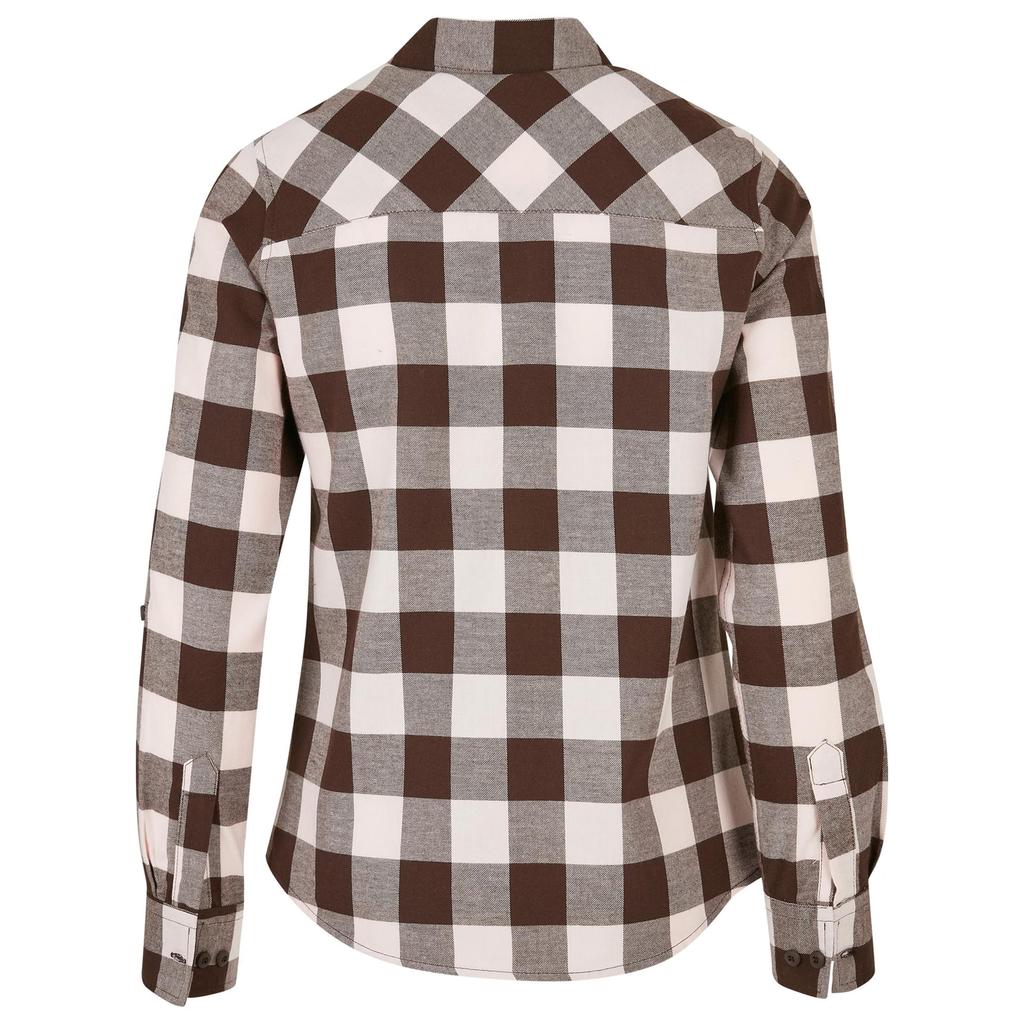 Urban Classics Womens/Ladies Checked Flannel Turned Up Cuff Shirt