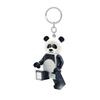 IQ Iconic Panda Guy Key Light Keychain LED Keychain Light Building Blocks Toy Doll with Movable Joints Mini Figure