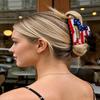 Usa Flag Heart Star Hair Claw Clips Patriotic Acrylic Hair Claws For Women Girls Independence Day Party Daily Hair Accessories