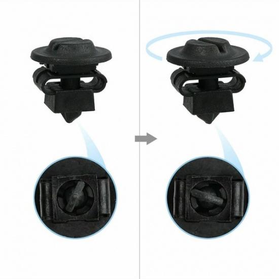 20pcs/set Engine Protection Screws Kit Fits 8mm Hole For Car Engine Fixing Clips