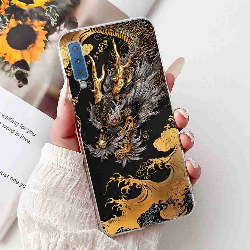For Samsung Galaxy A7 2018 Case SM-A750F Fashion Colorful Butterfly Soft Silicone Cover For Samsung a7 A7 2018 6.0" Cases Bumper