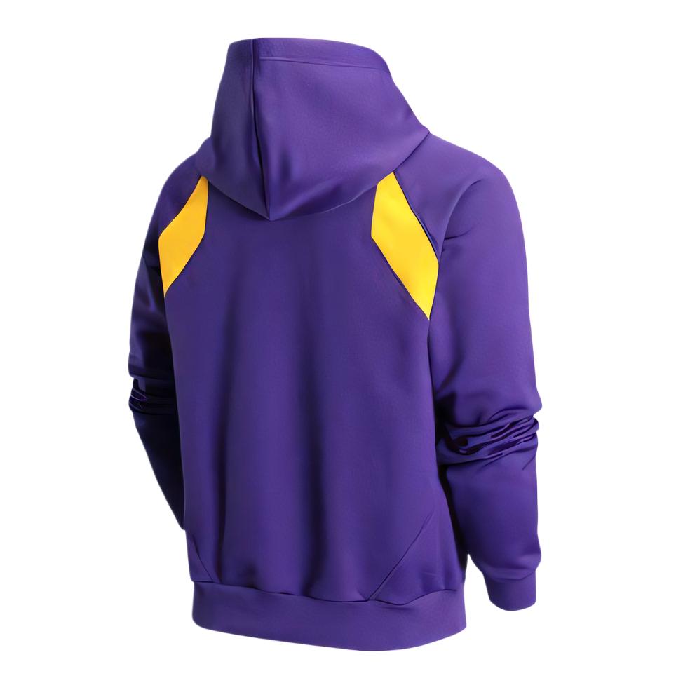 Nike Felpa con cappuccio Therma-Fit Comoda Calda Felpa Uomo Felpe Viola Corte Oro Università HJ8110547