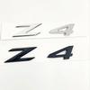 3D ABS Adhesive Chrome Black Logo Z4 Emblem Letters Car Rear Trunk Badge Decal For Z4 E85 E89 G29 Z4 Sticker Accessories