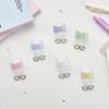 Cute Cartoon Bow Bag Expansion Buckle Creative Backpack Display Buckle Mountain Buckle Charm Transparent Bag Hanging Pendant