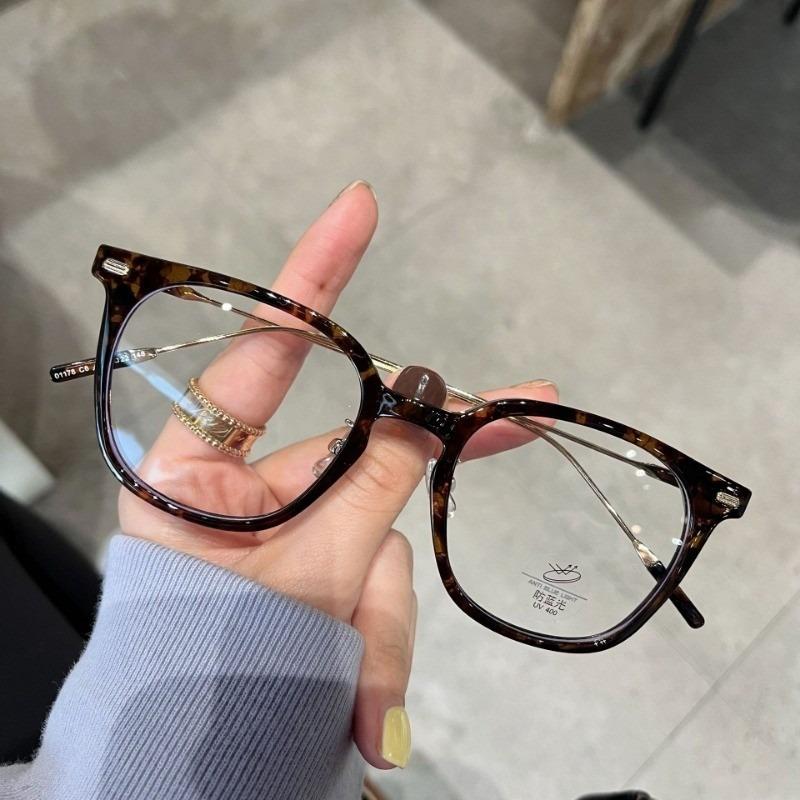 

Outdoor Pochromic Anti Radiation Shades Glasses for Woman Man Square Metal Frame Transition Anti Radiation Eyeglasse