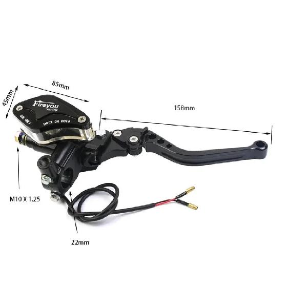 Adjustable Hydraulic Clutch Brake Pump Master Cylinder, Suitable for Yamaha, Kawasaki, and Other Motorcycles and Electric Bicycl