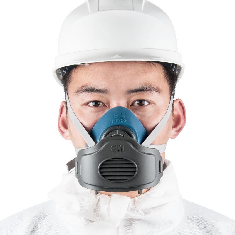 3M HF-52 Silicone Half Mask Respirator: Grinding, Chemical, Dust & Odor Protection