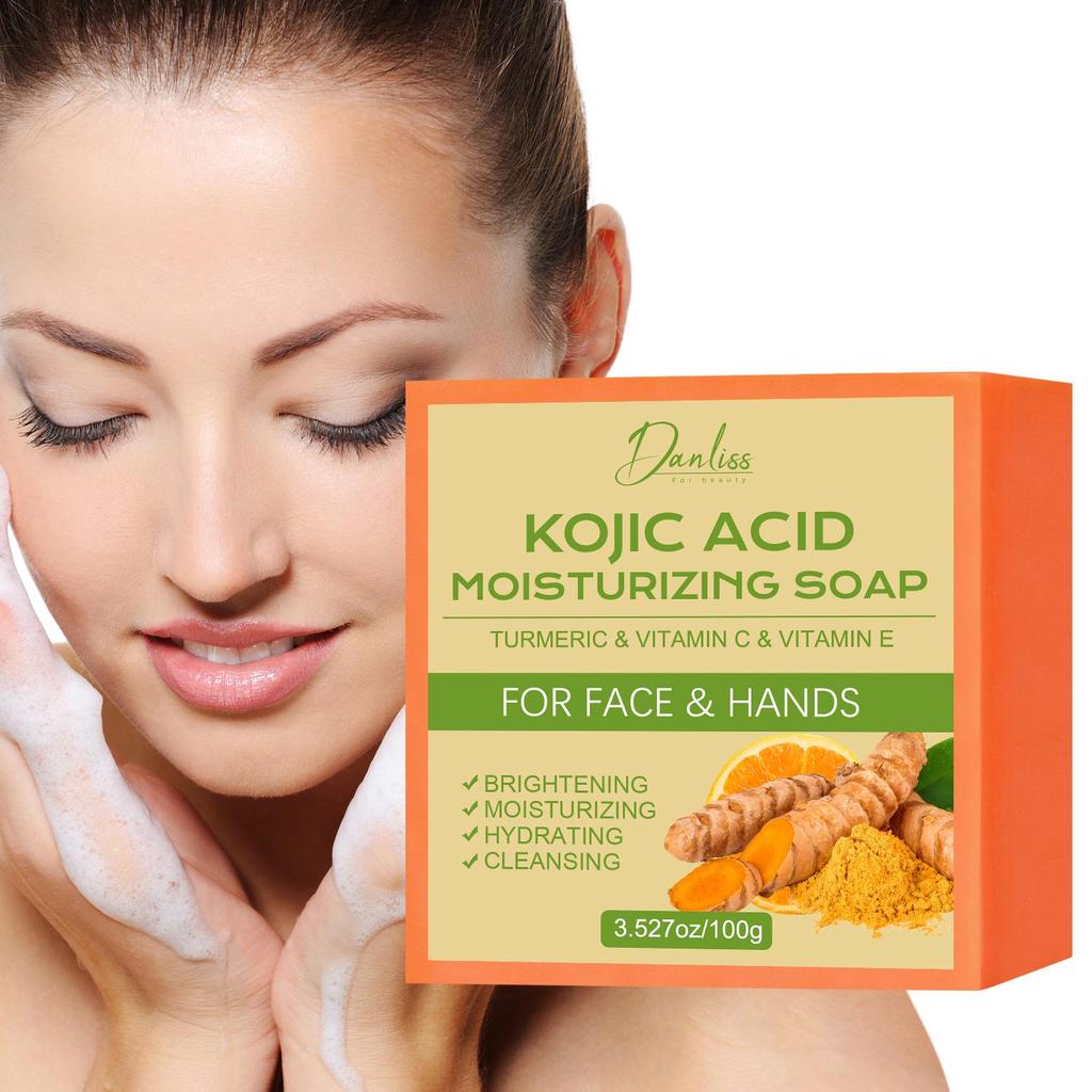 Kojic Acid Soap-For Face and Hands Skin - Deeply Nourish and Moisturize Skin - Cleaning Skin Dirt & Oil and Brightening Skin,100g