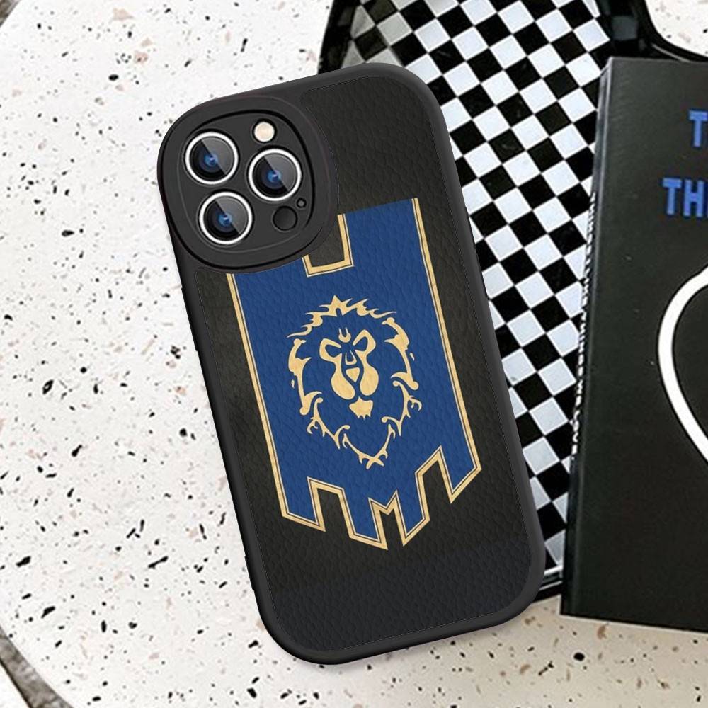 Game World Of Warcraft Leather Phone Case For IPhone 15 14 13 Pro Max 12 11 16 Plus Phone Cover
