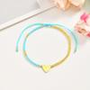 Bohemian Handmade Heart Bracelet, Adjustable Beads Rope Bracelet Stackable for Women Waterproof Jewrlry