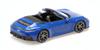 Minichamps Scale Porsche 911 Carrera GTS Cabriolet 2024 Blue 1/43 (992.2)