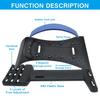 Back Stretcher Multi-Level Adjustable Back Cracker Board Lower Upper Lumbar Spine Support Pillow Waist Stretching Massage Device