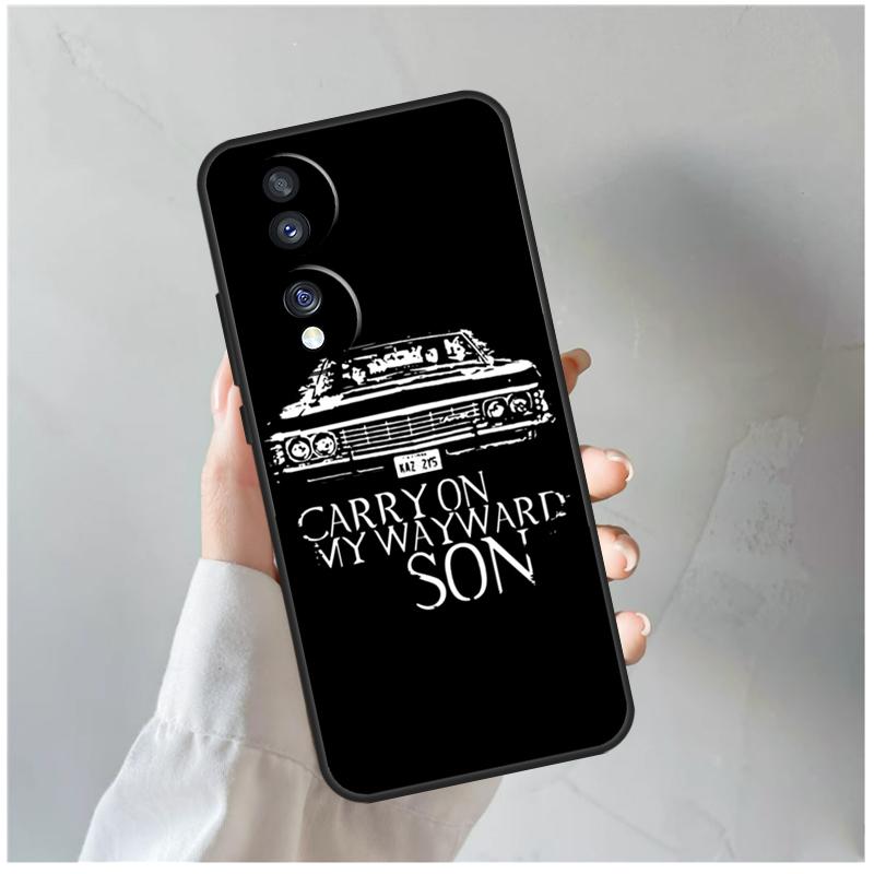 Supernatural CARRY ON MY WAYWARD For Honor Magic 7 Lite 6 5 8 Pro Case For Honor X9d X9b X9c X9a X8c X8b 200 400 50 70 Win RT