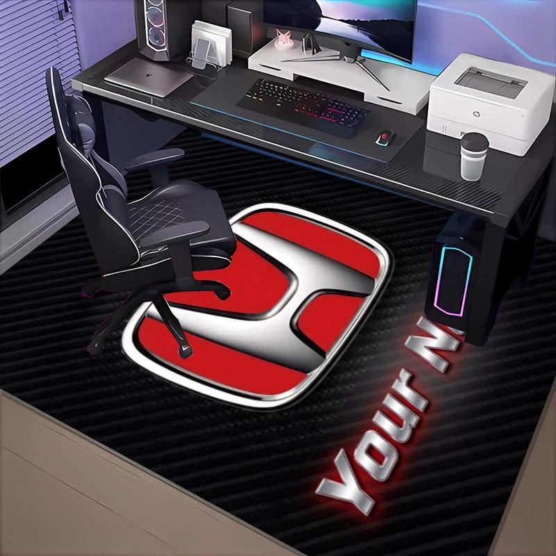Custom Name Hyun-dai Motor Rug Office Rug, Indoor Rug, Chair Rug, Living Rooms, Doormat Game Rug Home Decor Birthday Christmas Gifts
