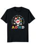 Lustiges Neurodiversität Gehirn Autismus Bewusstsein ASD ADHD Unisex T-Shirt Grafik-T-Shirt Y2k Oberteil Schöne Geschenke Kurzarm Mode Y2K Oberteil
