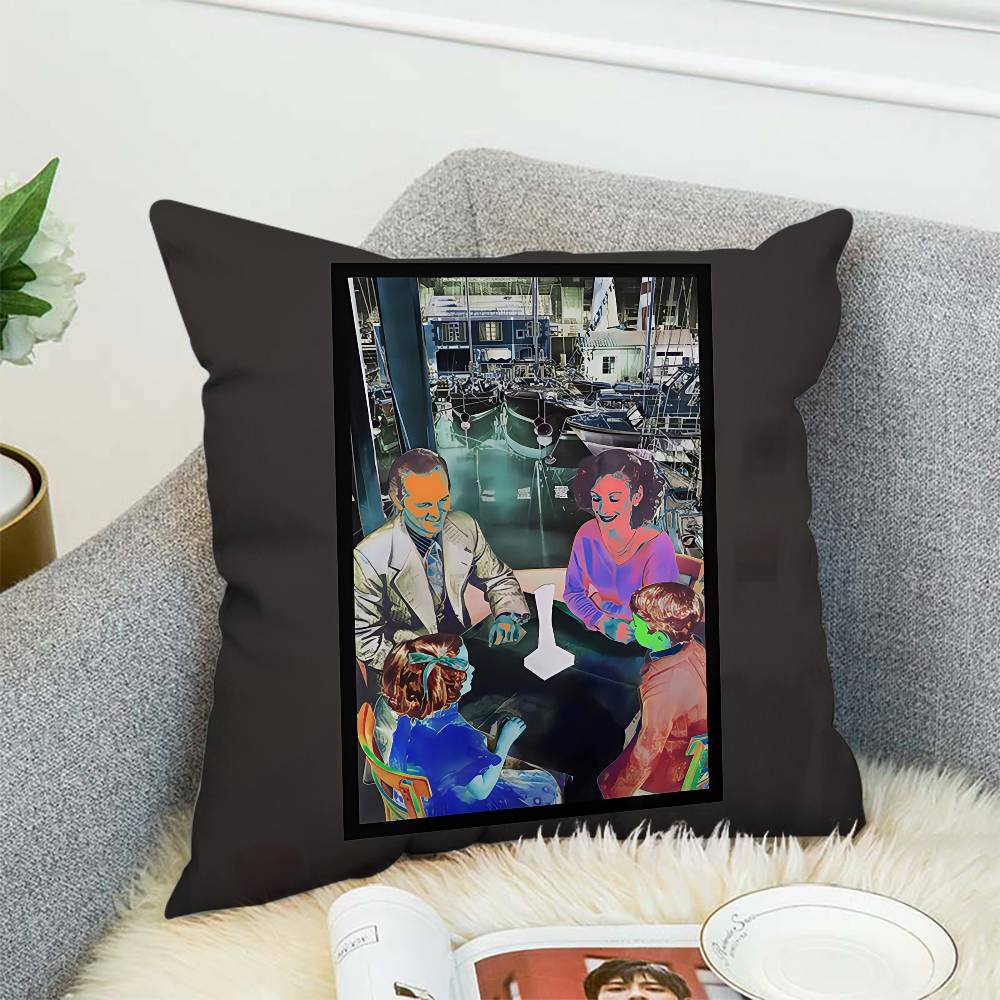

L-Led Z-Zeppelin Pillow Case Album Case Sofa Decorative Home Double-sided Printing Short Plush Cute Cushion Cover 12x12Inch