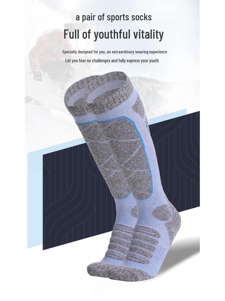 Women's Thick Warm Ski Socks for Autumn and Winter Outdoor Sports