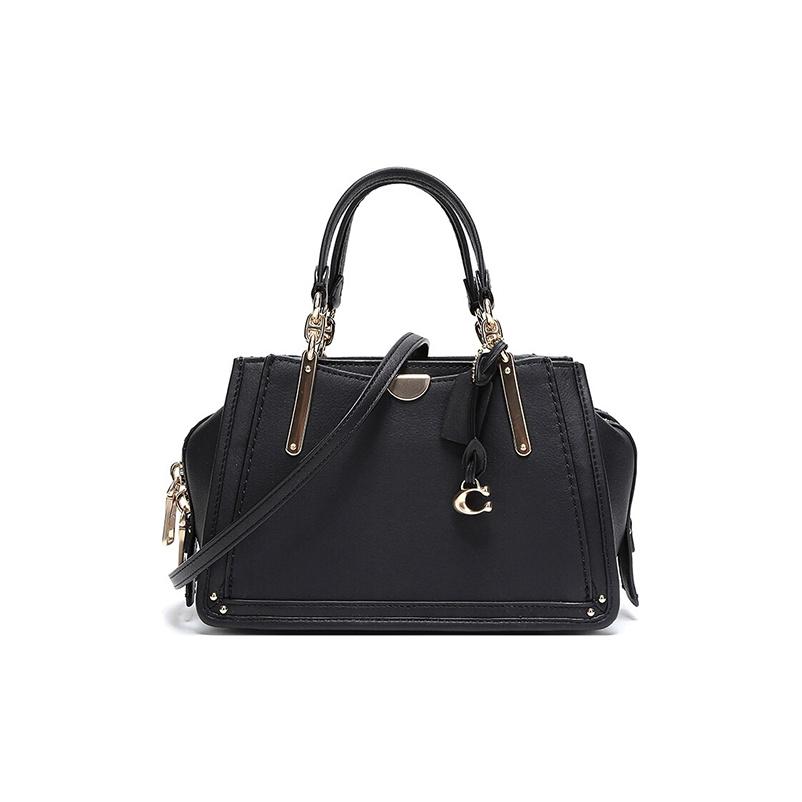 

Coach Dreamer 21 Leather Tote Crossbody Shoulder Bag Small Women bags Black 36407-GDBLK Basic Set (Bag+Dust Bag)
