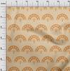 oneOone Cotton Flex Dark Beige Fabric Asian Japanese Diy Clothing Quilting Fabric Print Fabric By Yard 40 Inch