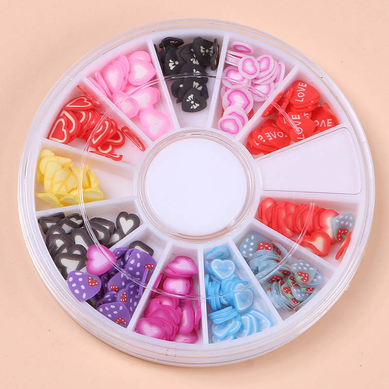 1Box Fruit Slices Filler For Nails Art Tips Slime Fruit For Kids Lizun DIY Slime Accessories Supplies Decoration Soft Pottery