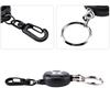 60cm Steel Wire Rope Retractable Carabiner Survival Keychain   Key