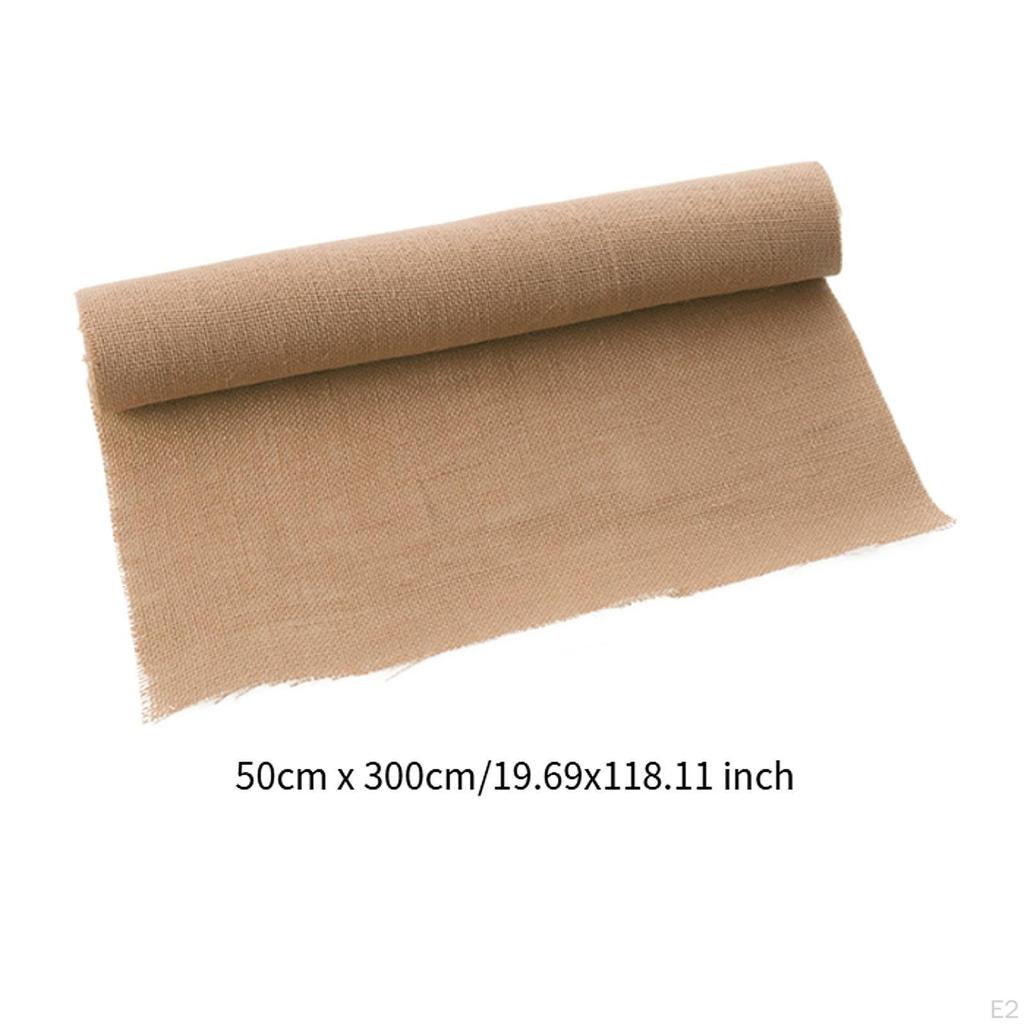Linen Fabric Handmade Material DIY Multipurpose Lightweight Needlework Sewing Cloth for