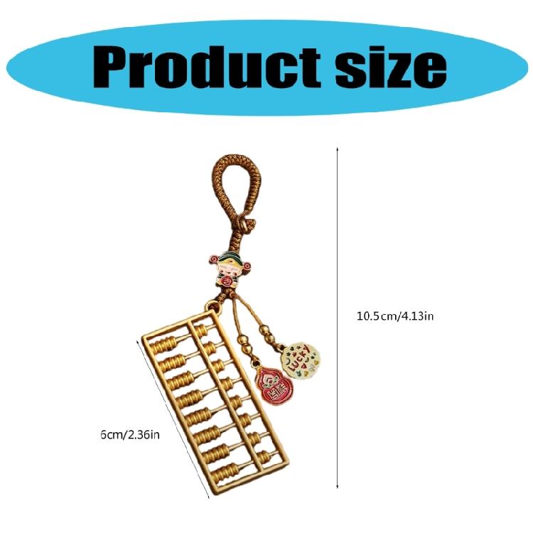 Trendigt Silver Räknesticka Nyckelring Berlock Prydnad för Individer Som Vill Öka Sin Lycka och Välstånd Daglig Användning