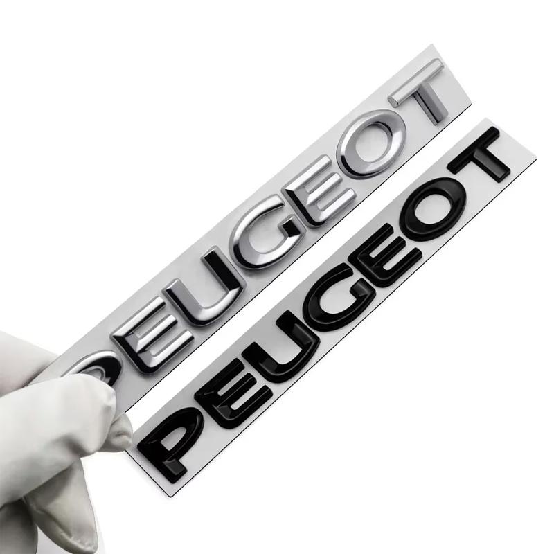 2026 Horká nálepka na auto 1ks Zadní kufr auta 3D emblém PEUGEOT Písmeno Nálepka Příslušenství Pro Peugeot 206 307 308 3008 207 208 407 4