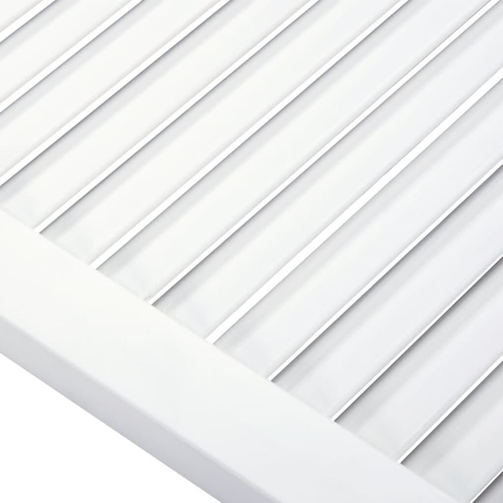 Cabinet Doors with Louvered Design 2 Pcs White 69 X 59.4 Cm Solid Wood