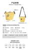 [MYEDITION] Tofu Bag, Casual Commuter Bag, Subway Card Holder, Nylon Crossbody Shoulder Bag, Multicolor, Cute, Genderless, Mobile Phone Bag (Beige)