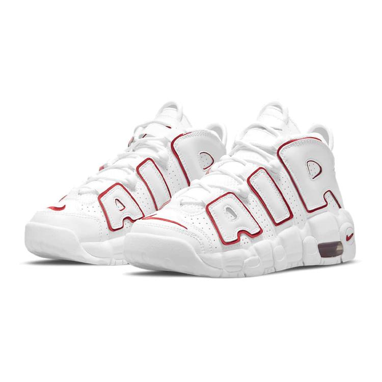 Nike Air More Uptempo 'White Varsity Red Outline' 2018/2021 GS