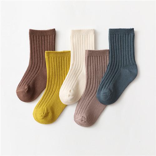 0-5Years 5Pairs/lot Kids Socks Spring Autumn Baby Girls Boys Socks Cotton Soft Children's Socks For Girls Boys