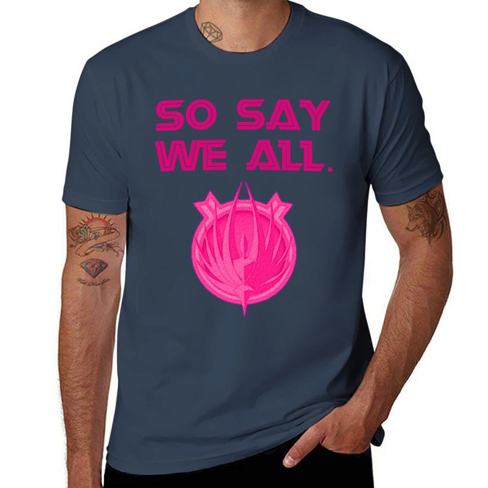 So Say We All Pink Tshirt Minimal Art Print Tshirt S