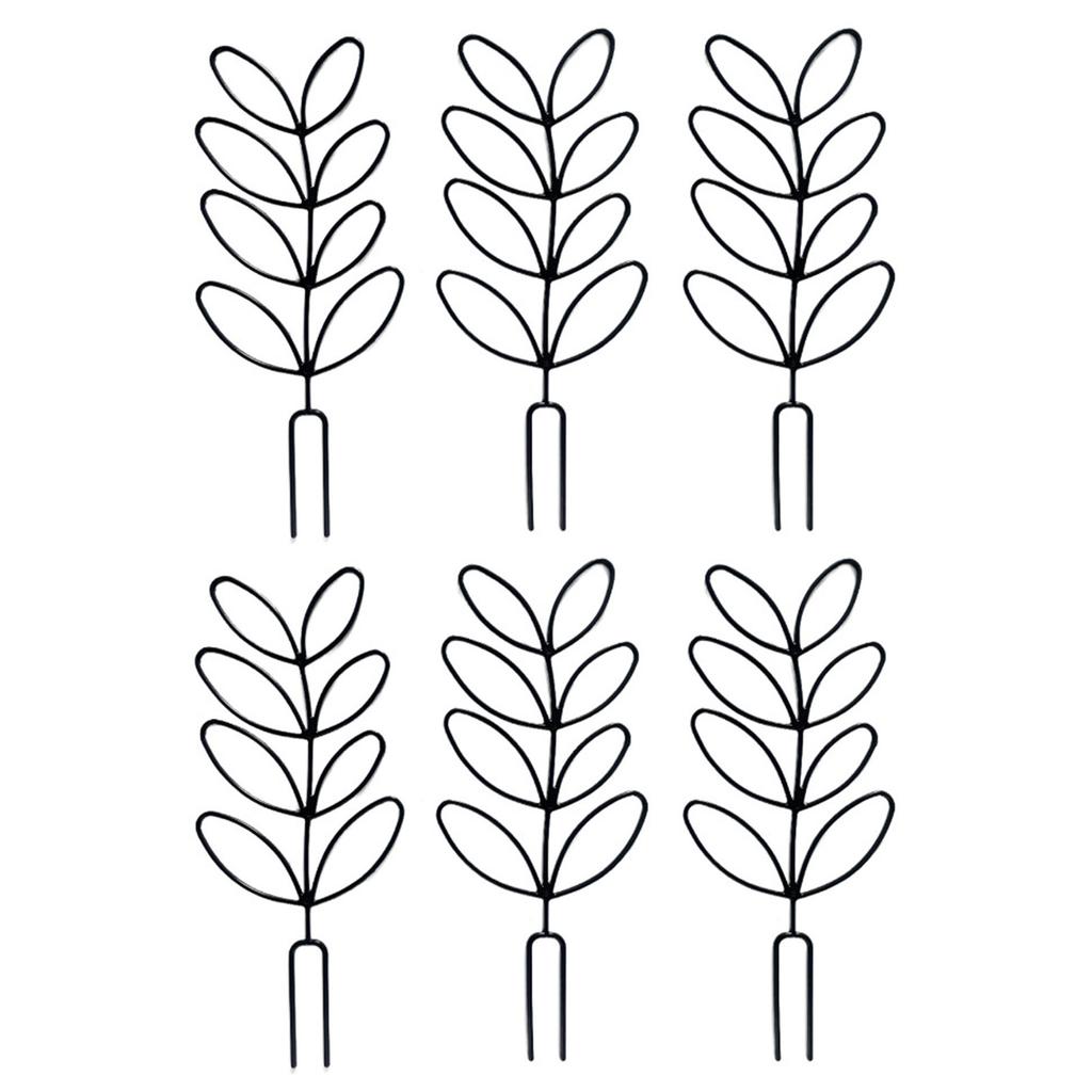 6Pcs Trellis for Potted Plant Garden Trellis for Climbing Plant Stackable Plant Trellis Indoor Plastic Potted Plant