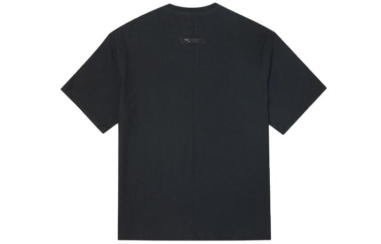 Converse T Shirts Unisex Black Crew Neck Moderate Straight Fit 10020975-A02