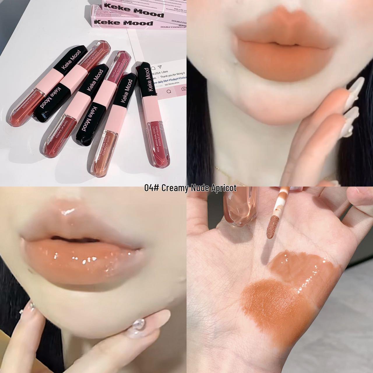 

KeKe Mood Двухэффектная бархатно-матовая и глянцевая помада для женщин