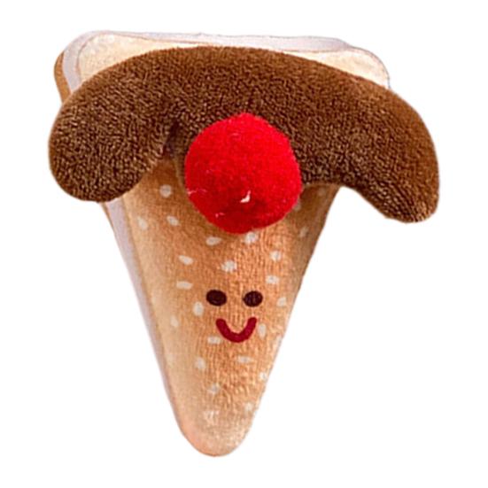 

Plush Cartoon Food Refrigerator Magnet Stuffed Bread Pizza Sandwich Milk Tea Cookies Fridge Magnet Home Office Decorative Accessories A
