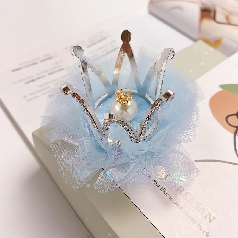 Korean Princess Hair Clip: Sparkling Rhinestone Non-Damaging Sequin Hair Accessory for Girls