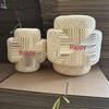 Chinese Wedding Photography Props: Rattan Hollow Lanterns with Red Background Decoration