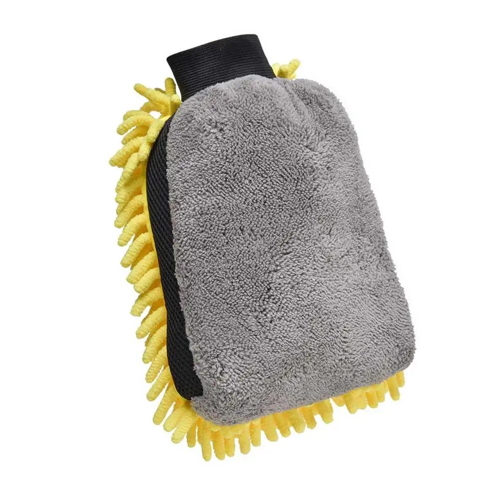 

Soft Coral Fleece Car Wash Glove Anti Scratch Multifunction Thick Cleaning Mitt Wax Detailing Brush