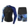 Set Rash Guard Uomo Protezione UV Asciugatura Rapida Costumi da Bagno Snorkeling Surf Sport Acquatici