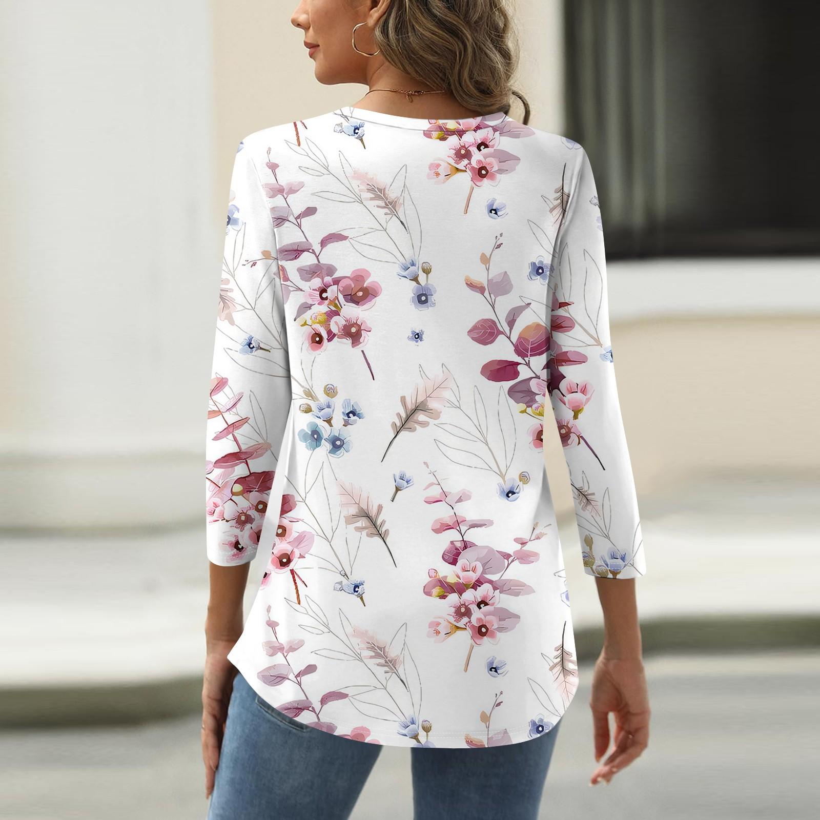 

Круглый вырез с 3D-принтом, модные и повседневные женские футболки с длинными рукавами XXXXXL