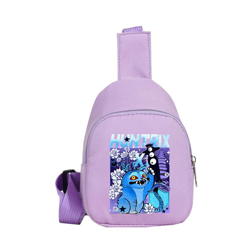 Casual Children'S Breast Bag Animation Cartoon Printing Fashion Boys And Girls Crossbody Bag Change Small Backpack