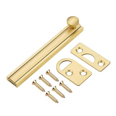 Barn Slide Bolt Door Latch Lock Brass Bathroom Home Security Hardware With Screw Anti Theft Windows Door Sliding Bolts Latch
