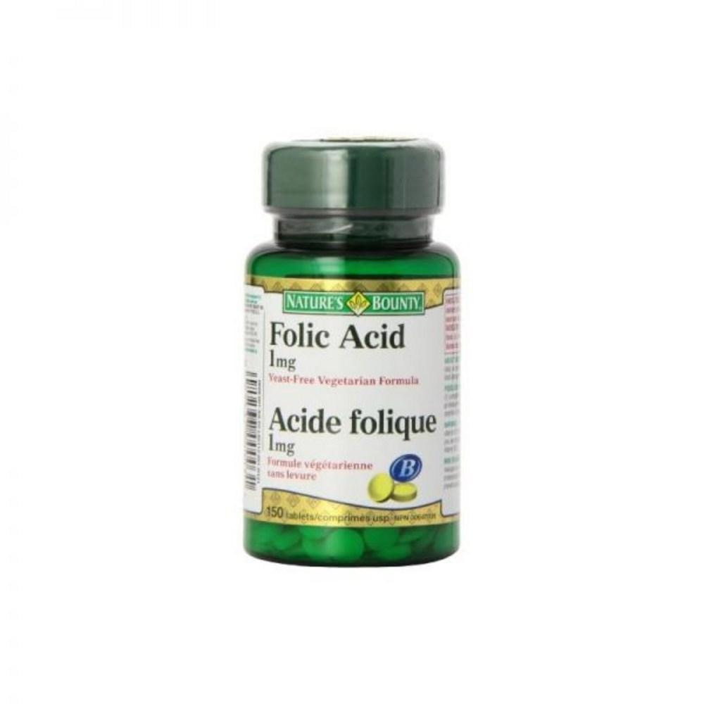 Nature's Body Folic Acid 1mg 150 Tablets (Packaging Available) 1 Pcs